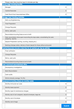 Cost of Cash Calculator